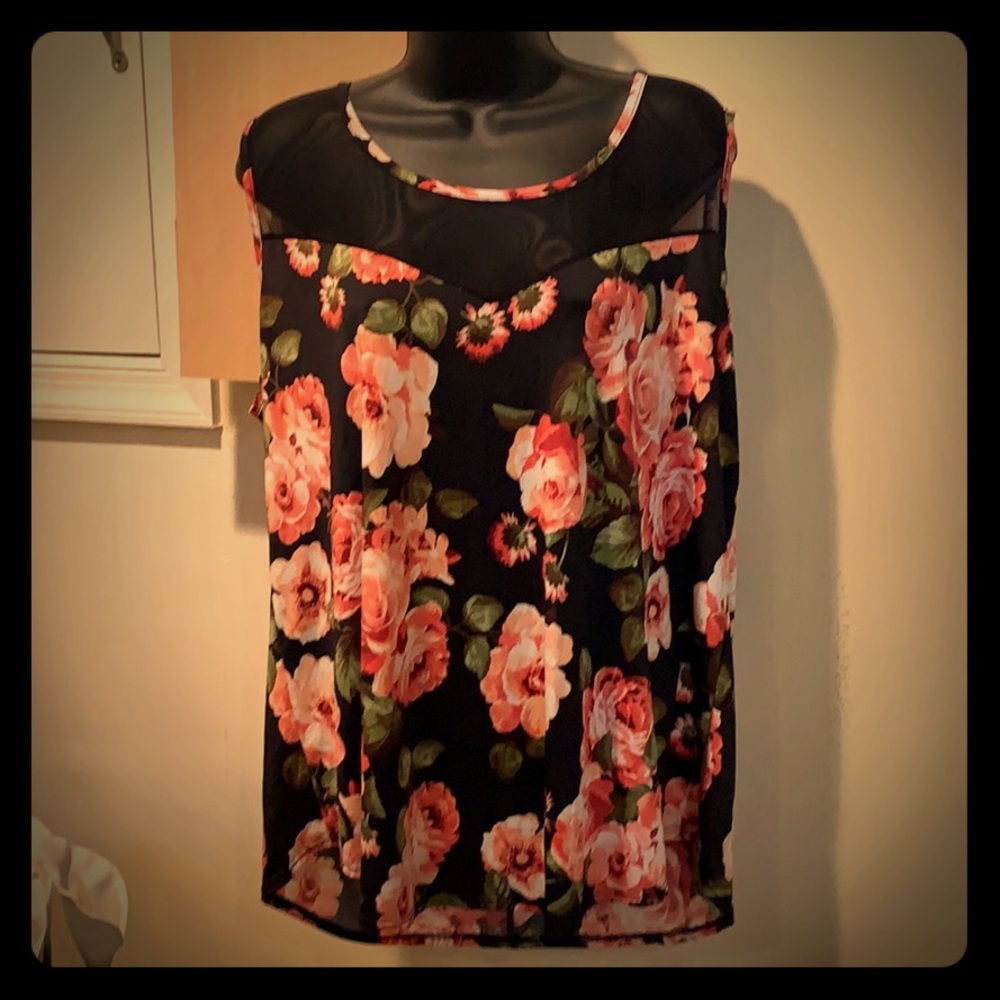 A rose sleeveless shirt